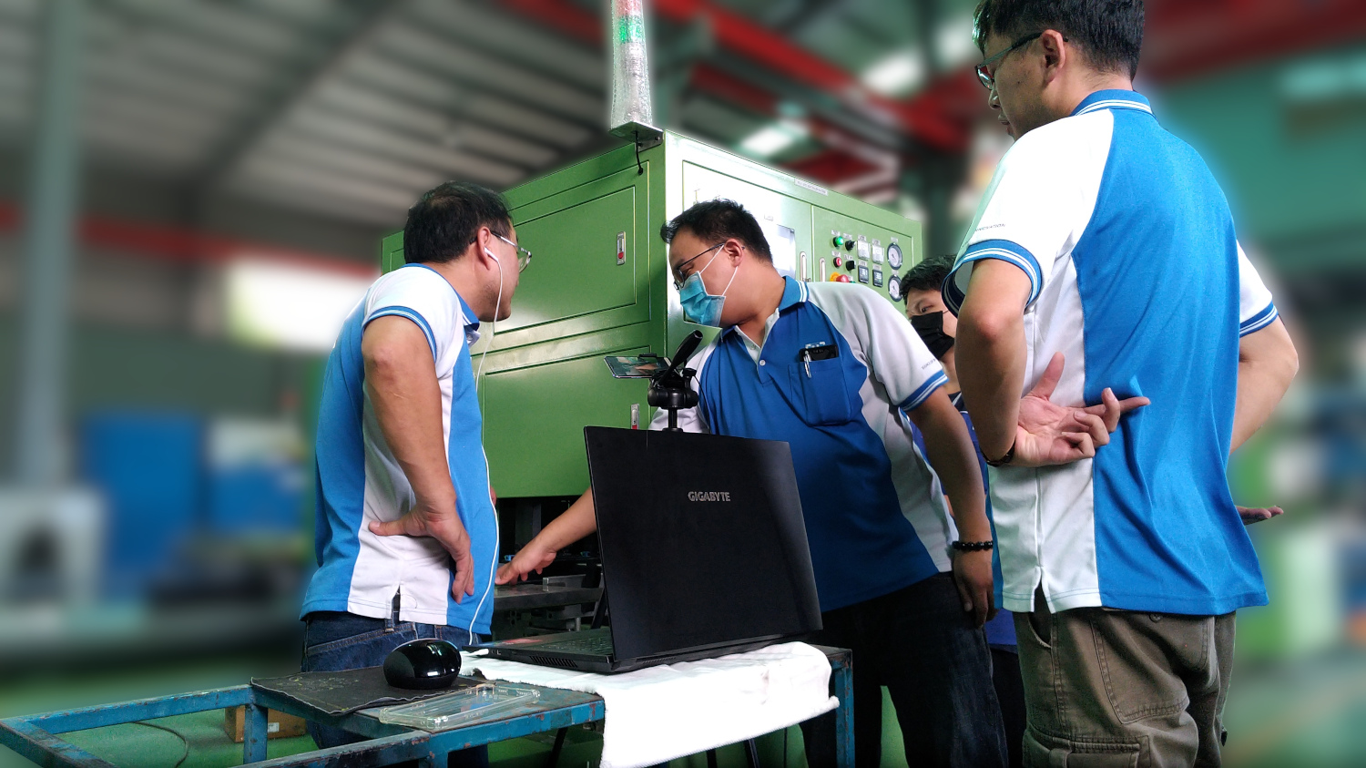 Our engineers during a virtual inspection