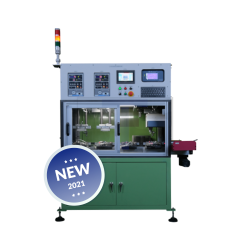 Auto. motorcycle battery leak test and coding machine